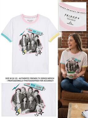Friends "How You Doin'?" Graphic T-Shirt – Youth Medium (8–10)